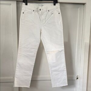 Banana Republic women’s White Slim Straight Jeans